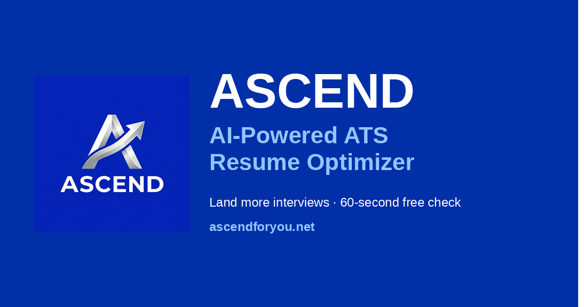Ascend — AI Career Copilot for Resumes & ATS